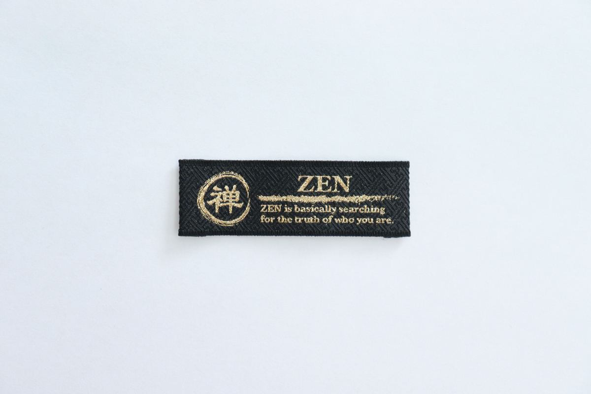 ベースに地紋柄を入れてみました（R3-6）禅ZEN - 越前織のお守り・織