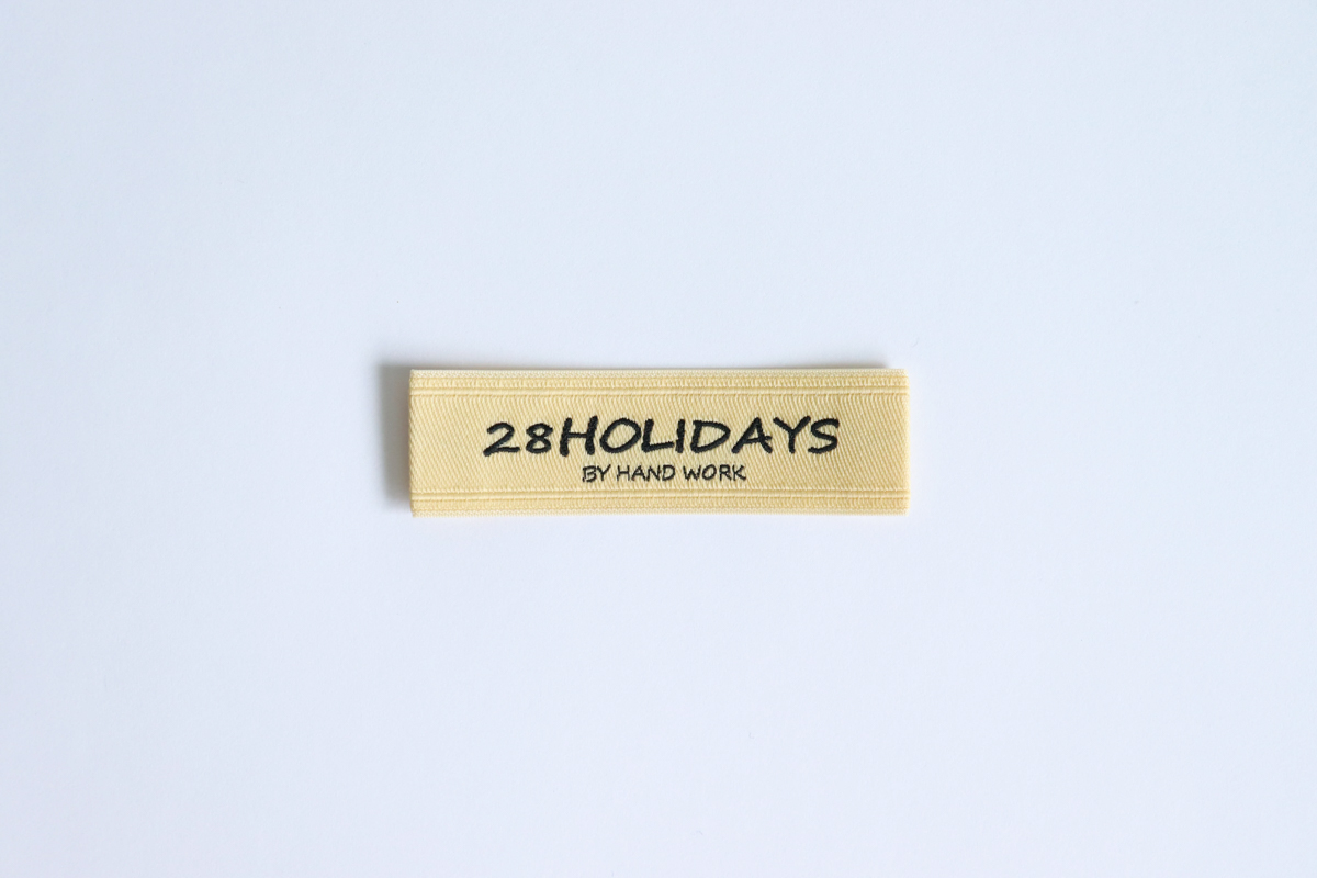 色をそのまま表現するベタ織ネーム（S6-3）28HOLIDAYSマット