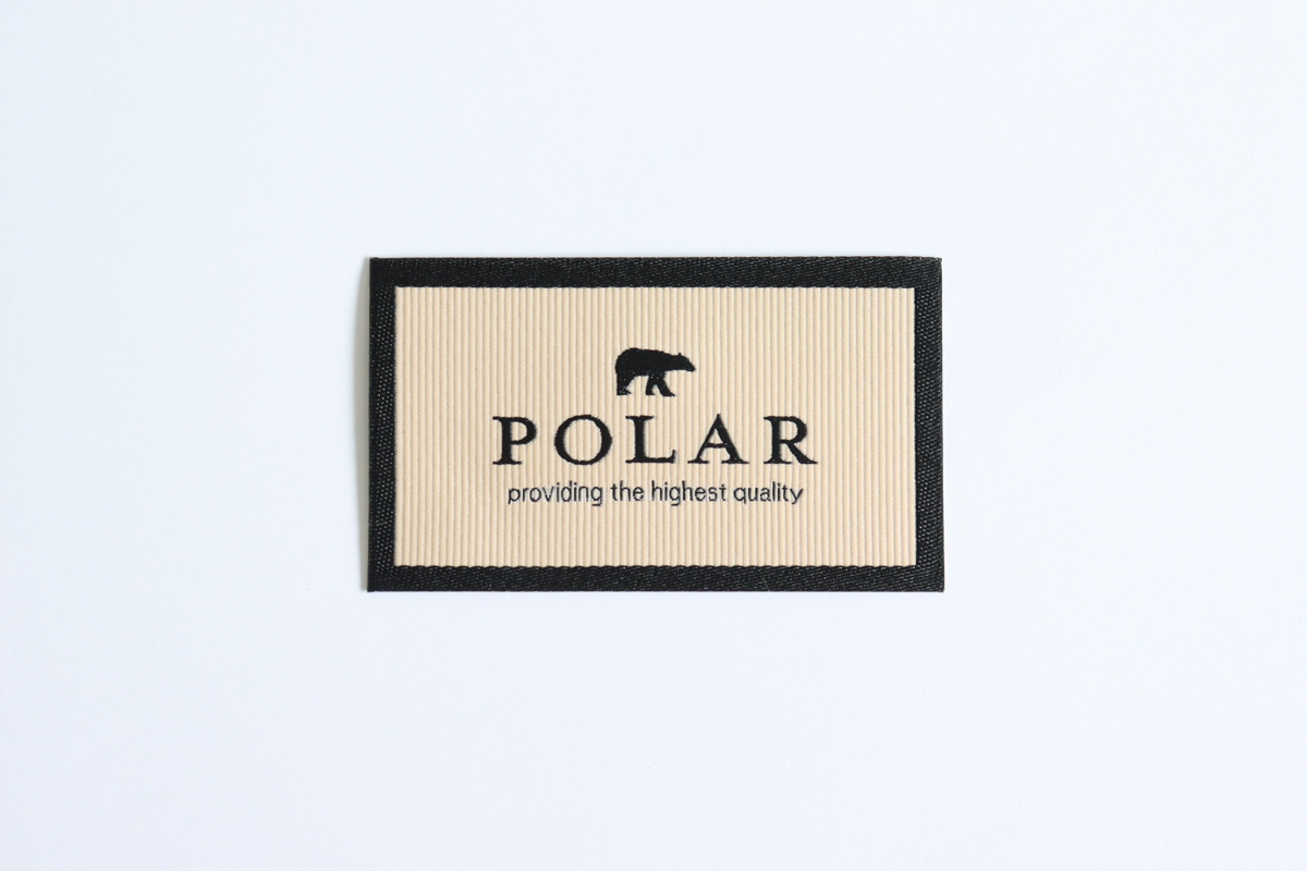 高密度のグログラン風ネーム（R600-2）POLAR - 越前織のお守り